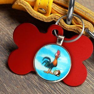 Disney Moana-Pet Tag "Hey Hey", Tag accessory for pet collar